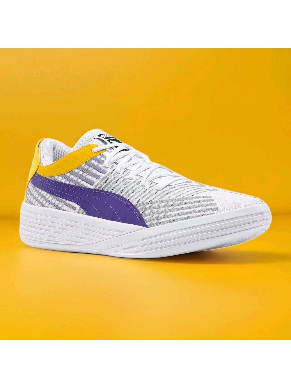 Puma Clyde All-Pro Coast To Coast LA Los Angeles Lakers Basketball Shoes Men 8.5